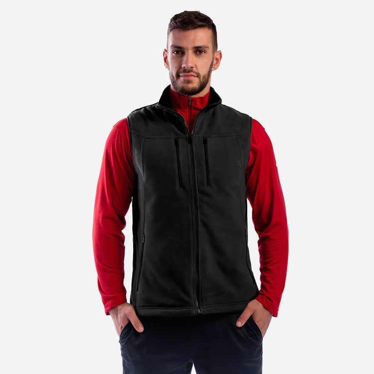 scottevest Fireside Fleece Vest-Men's Black