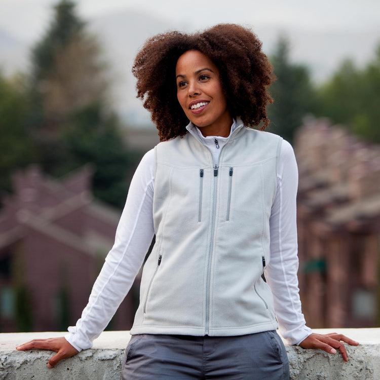 scottevest Fireside Fleece Vest-Women's Ash