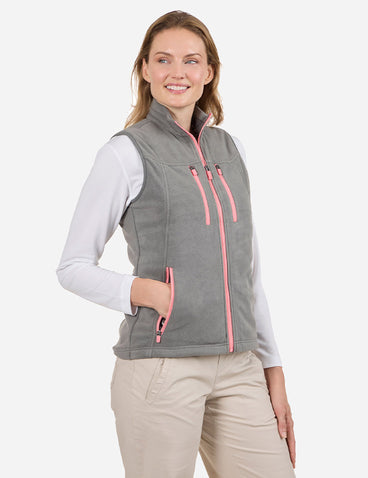 Scottevest Fleece Crest Vest For Women Black