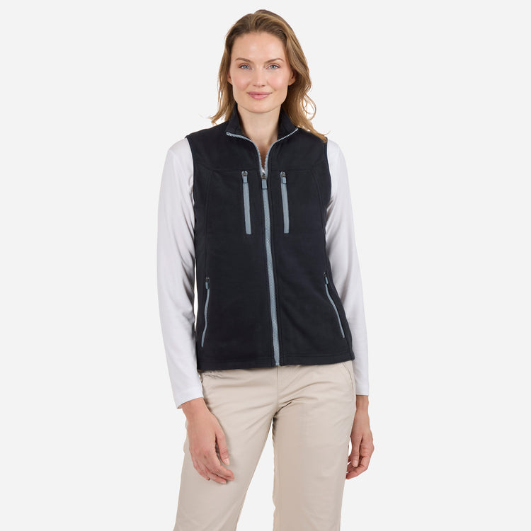 scottevest Fleece Crest Vest for Women Black