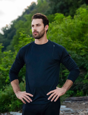 Scottevest Long Sleeve Performance T-Shirt Black