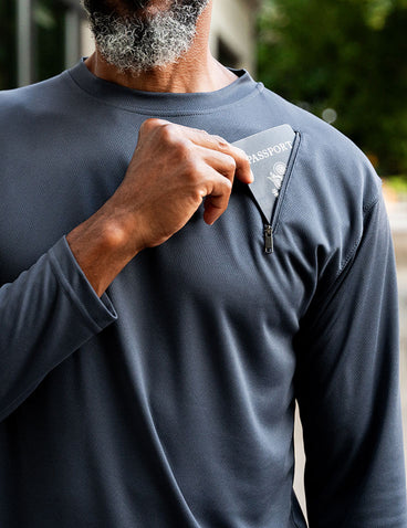 Scottevest Long Sleeve Performance T-Shirt Black