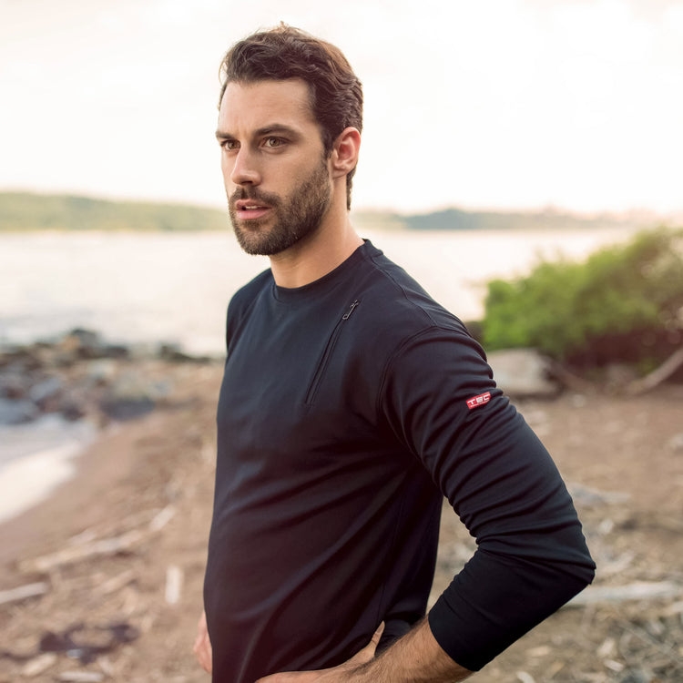 scottevest Long Sleeve Performance T-Shirt Black