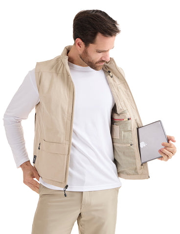 Scottevest Q.U.E.S.T. Vest For Men Beige