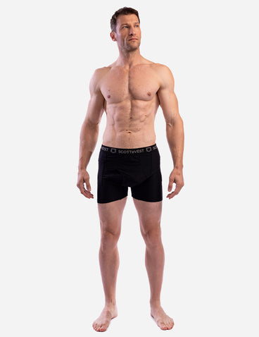 Scottevest Travel Boxer Brief Black