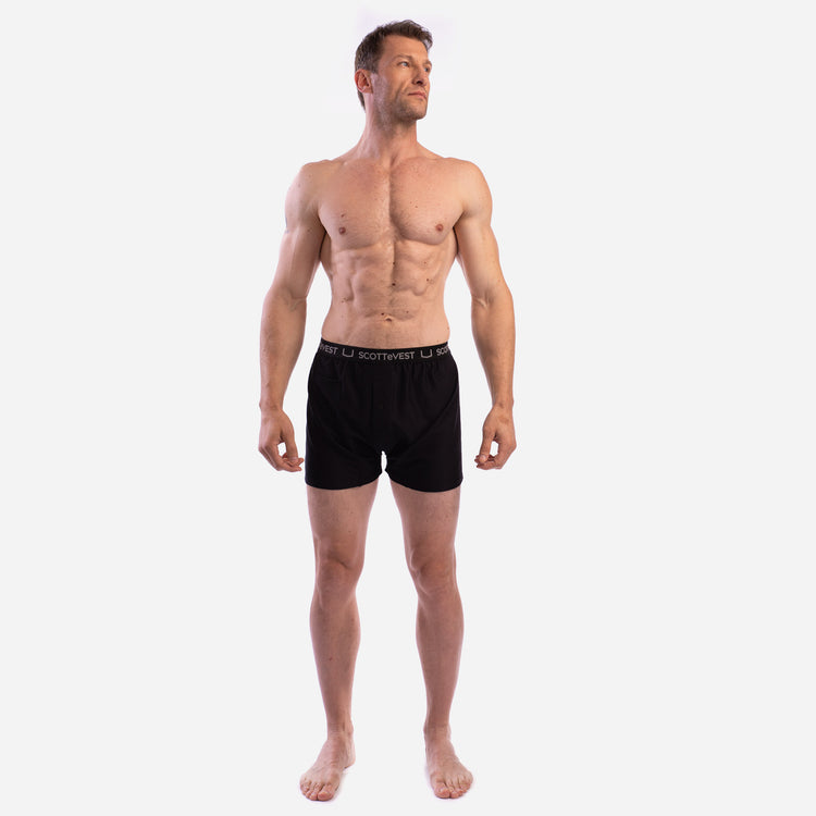 scottevest Travel Boxer Brief Black