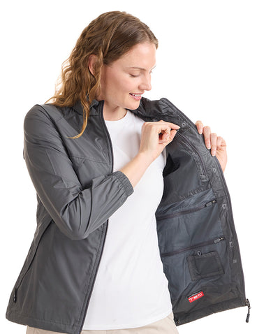 Scottevest Women's Pack Windbreaker Graphite