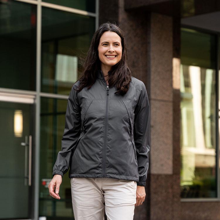 scottevest Women's Pack Windbreaker Graphite