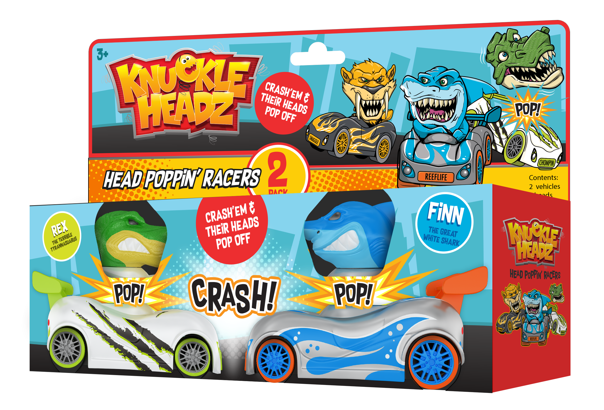 sd toys Knuckle-Headz Shark vs Dinosaur