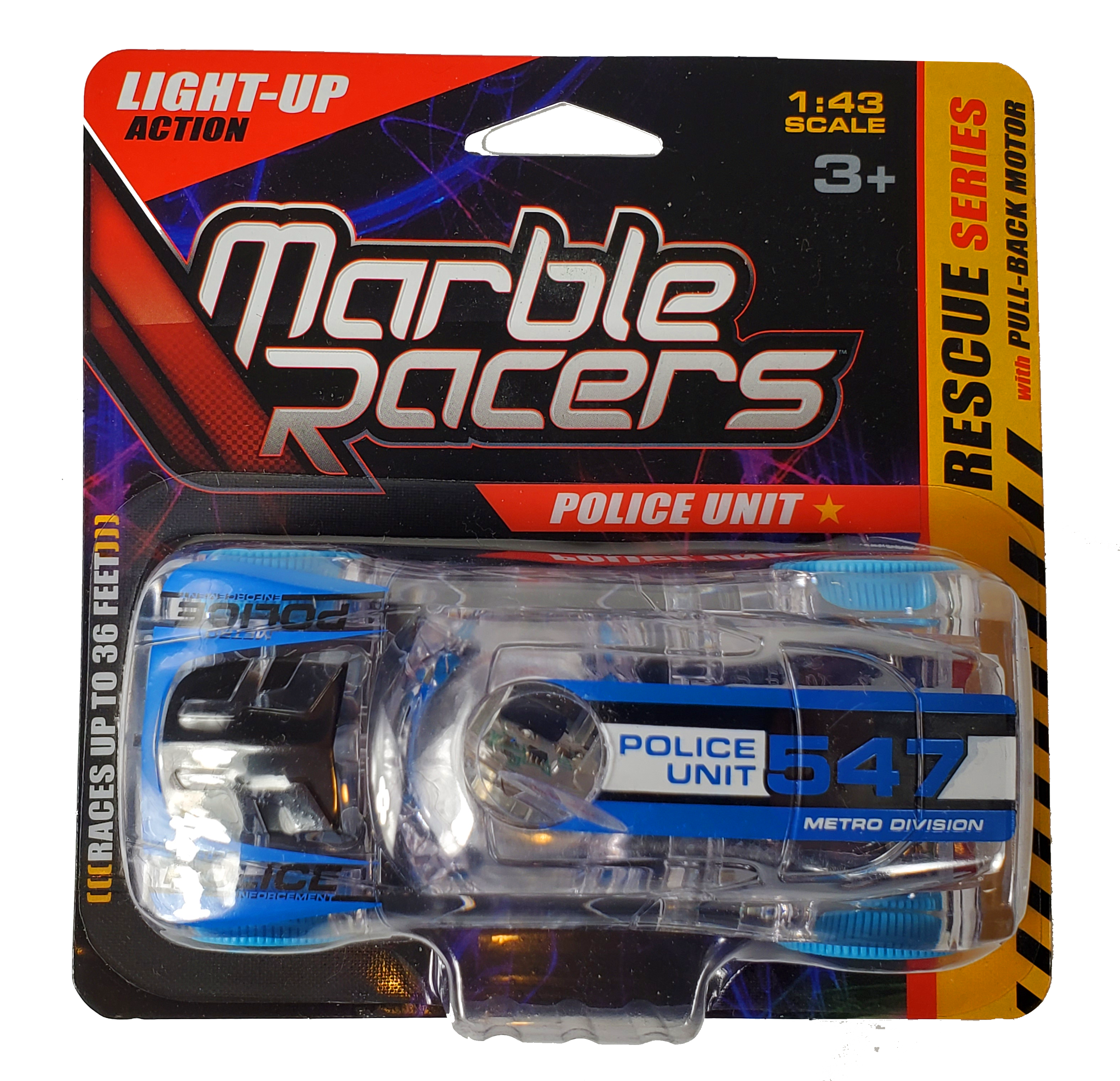 sd toys Marble Racers Rescue Series Police Car