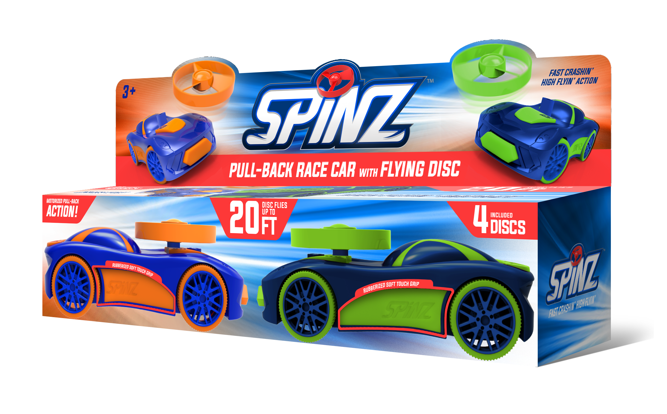 sd toys Spinz Two Pack Blue/Orange and Blue/Green