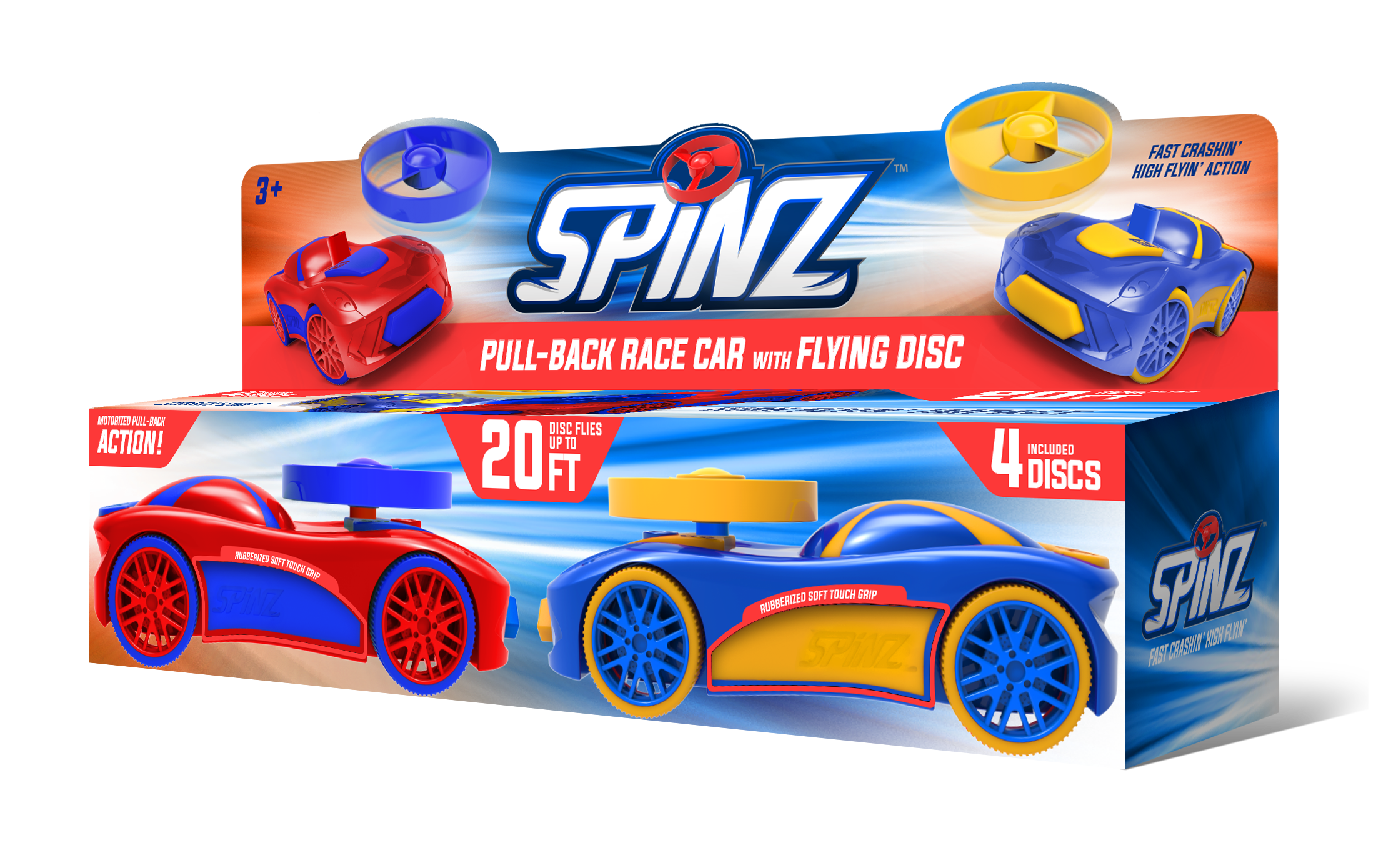 sd toys Spinz Two Pack Red/Blue and Blue/Yellow