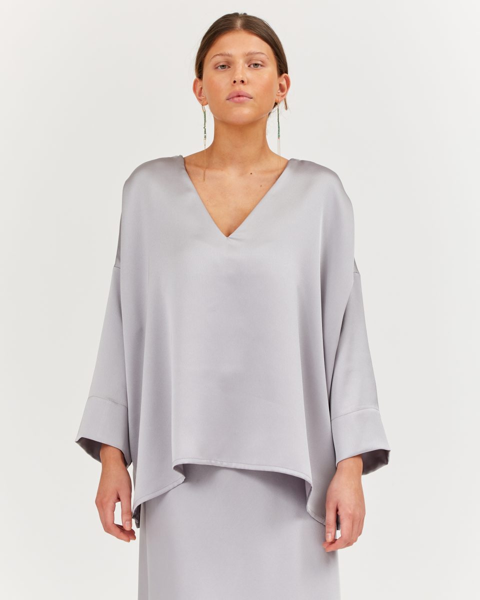 Alba Top Satin - Sea Me Happy