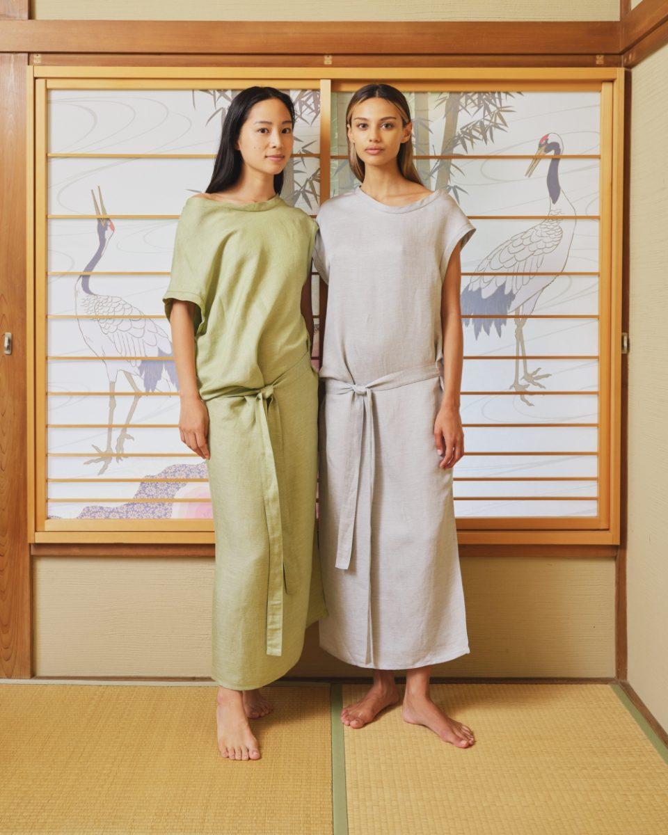 Avery Dress Linen Blend - Sea Me Happy