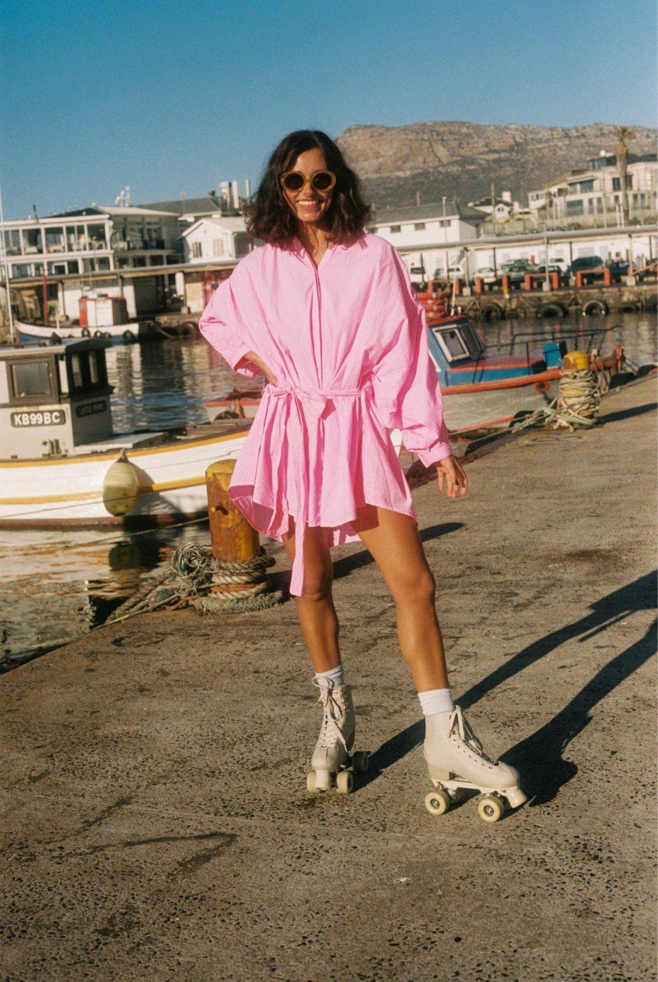 Balloon Dress Short Poplin - Sea Me Happy