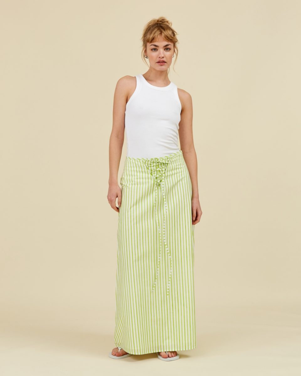 Beatrice skirt poplin stripes - Sea Me Happy