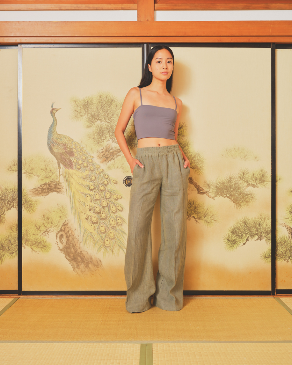 Honey Pants Washed Linen - Sea Me Happy