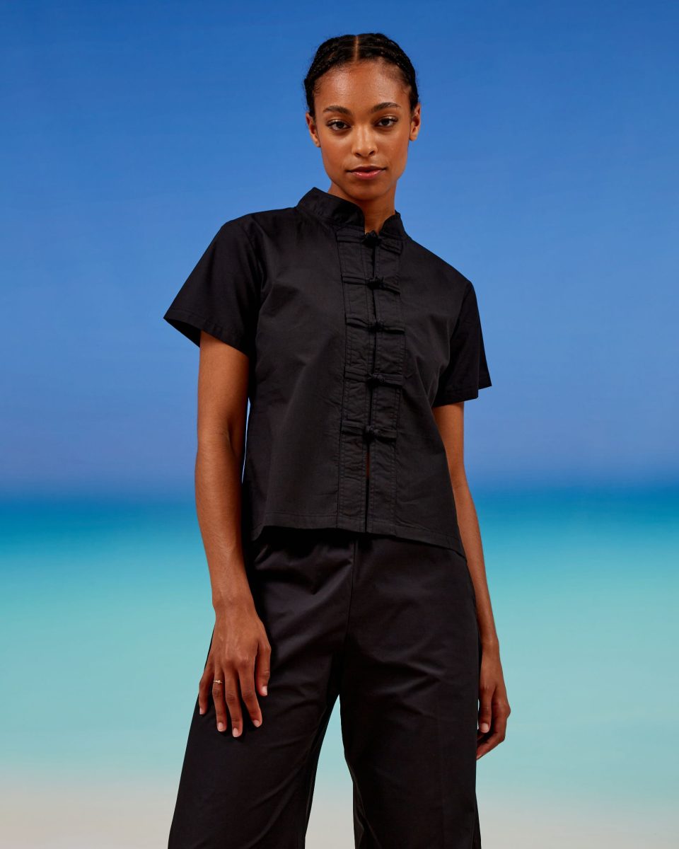 Lotus Top blouse in 100% cotton - Sea Me Happy