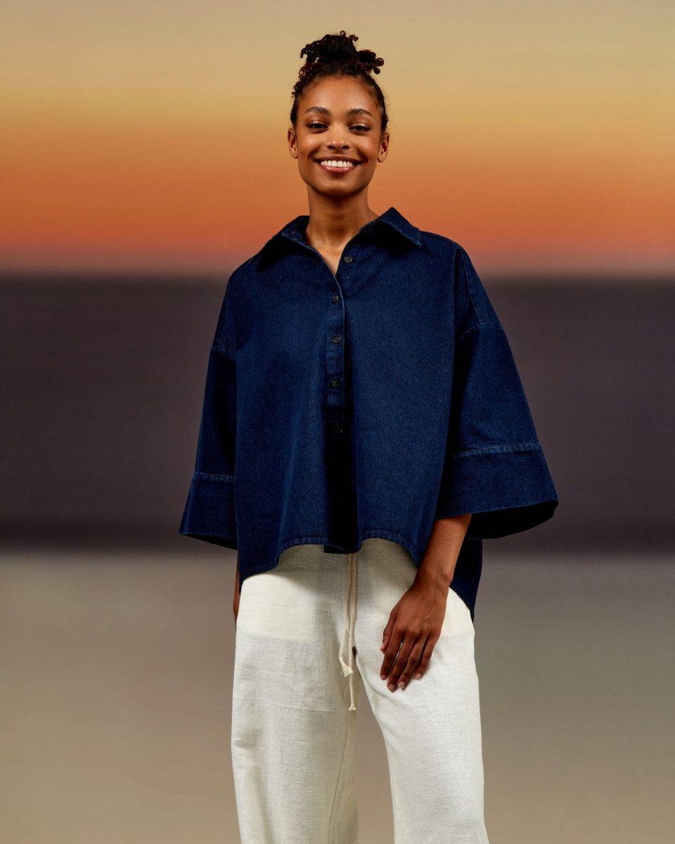 Loua Shirt Denim - Sea Me Happy