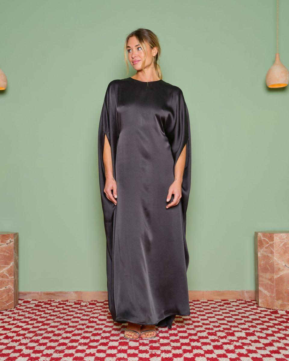 Maxima Dress Satin - Sea Me Happy