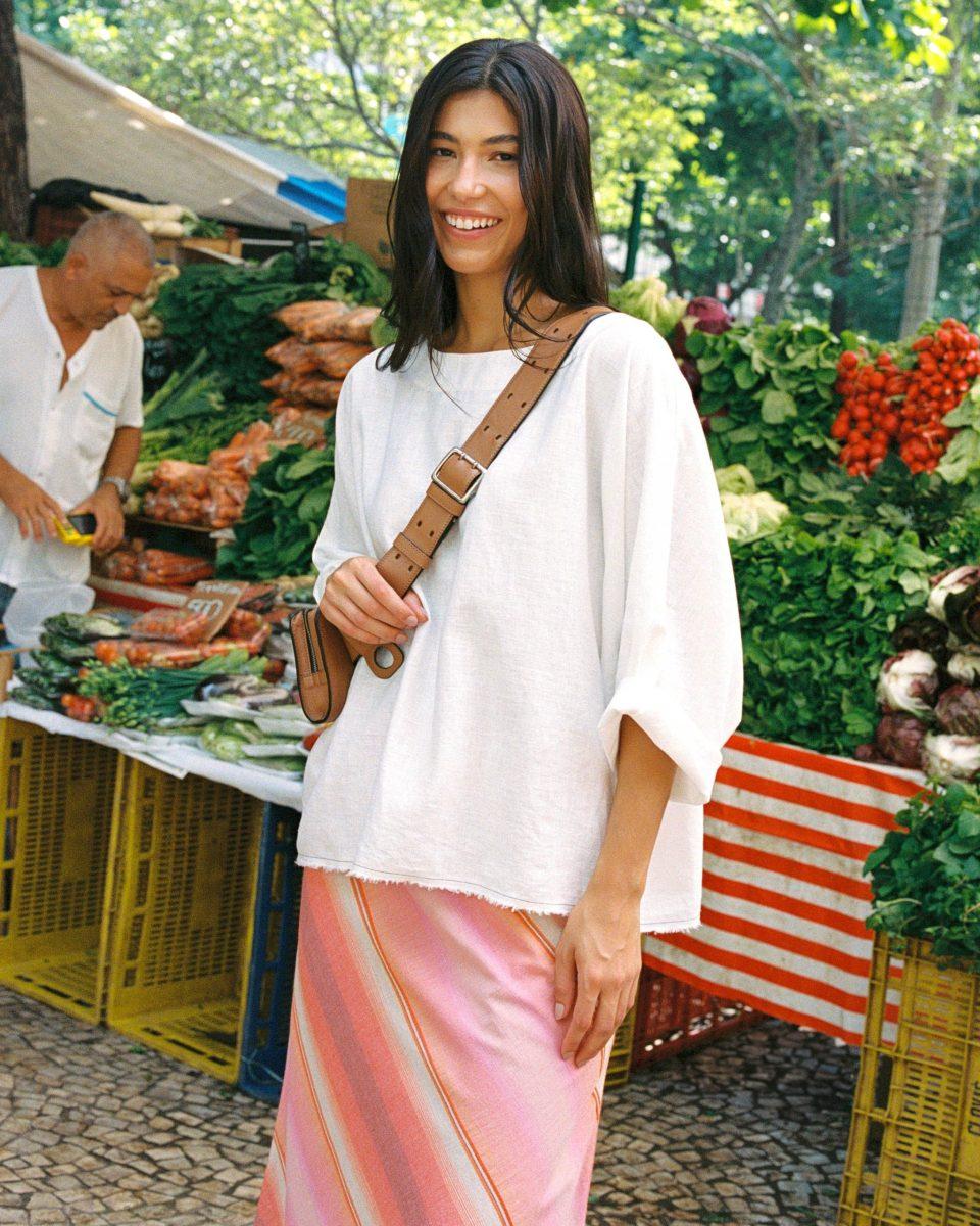 Moorea Top Linen - Sea Me Happy