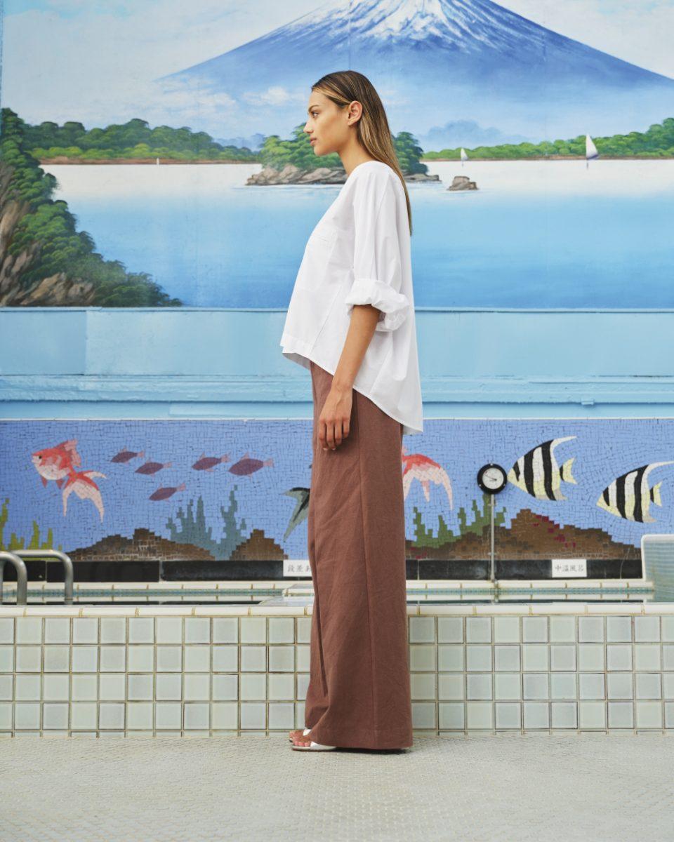 Naka Shirt Poplin Stretch - Sea Me Happy