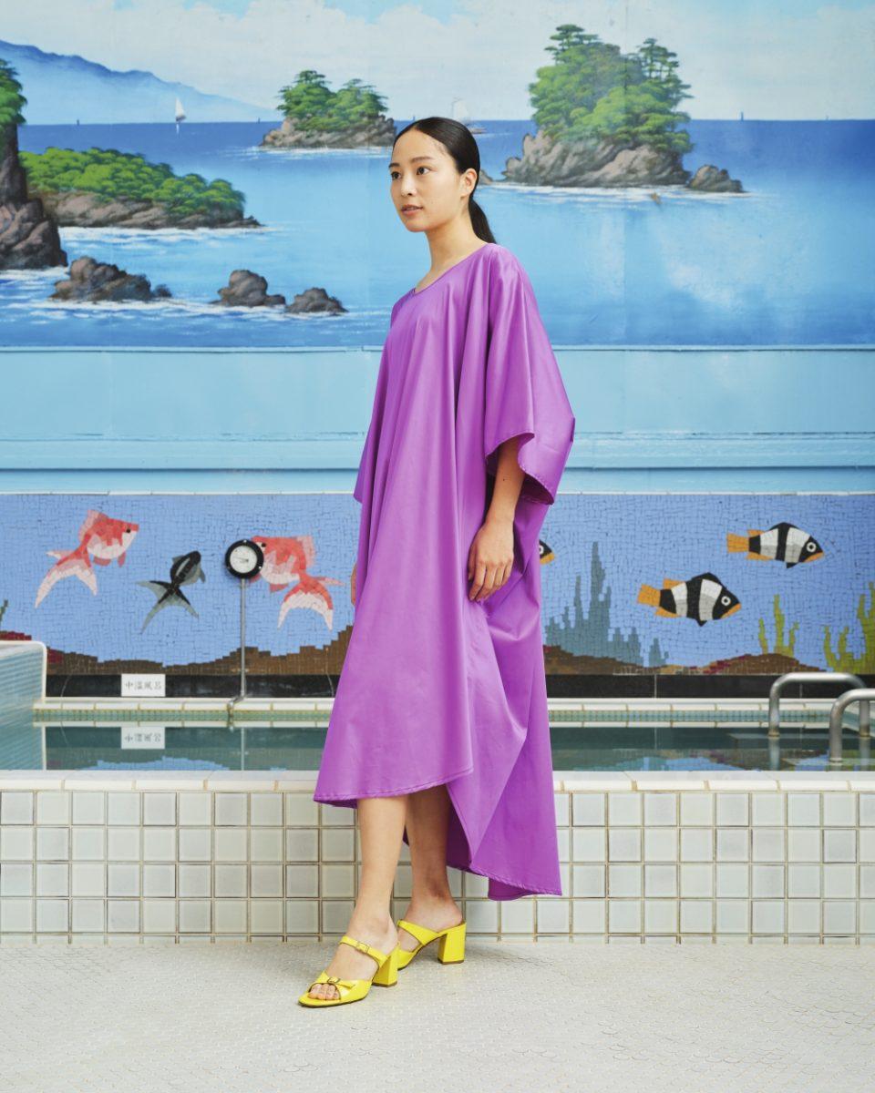 Nomad Dress Cotton Satin - Sea Me Happy