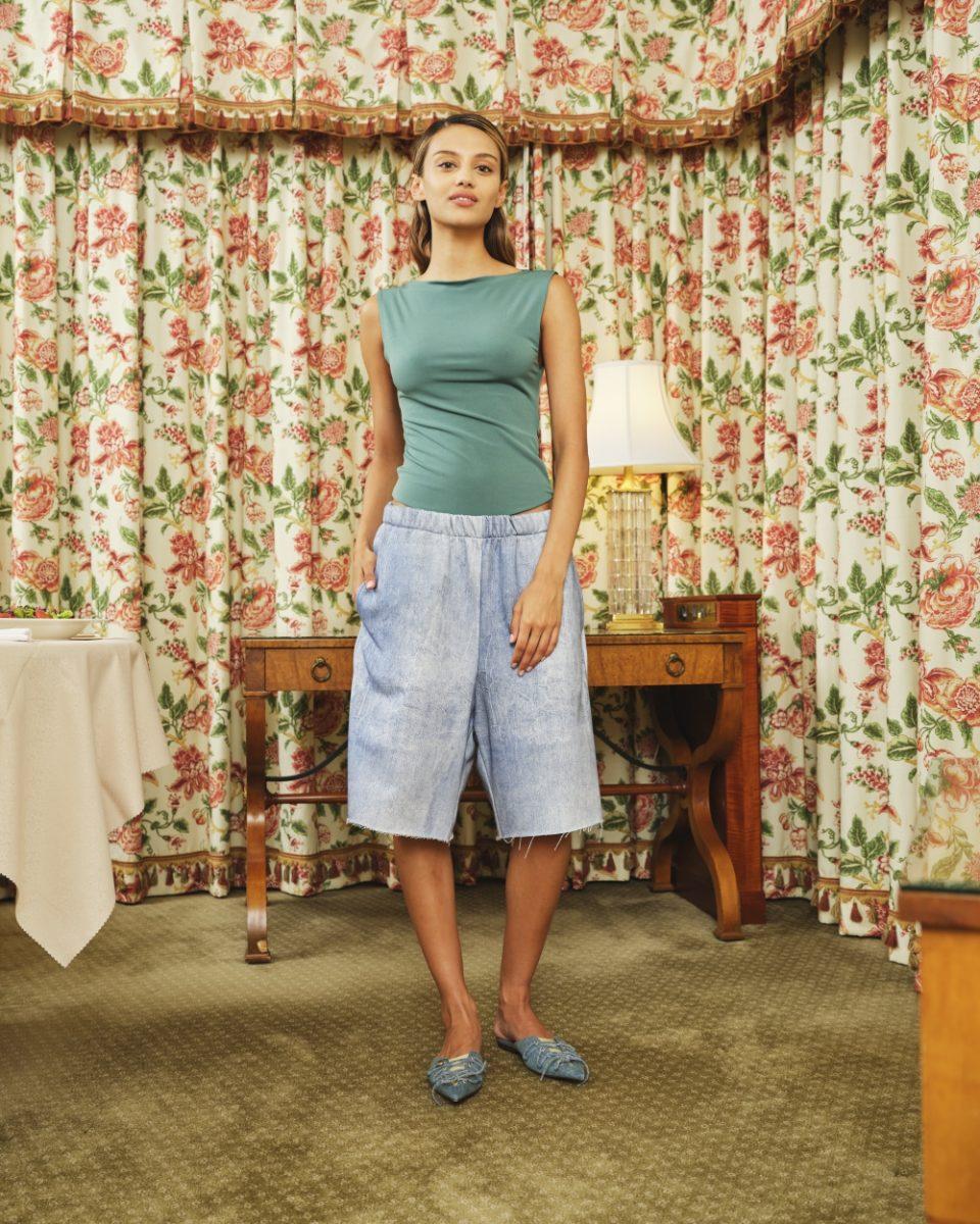 Peyton Shorts Denim Jersey - Sea Me Happy