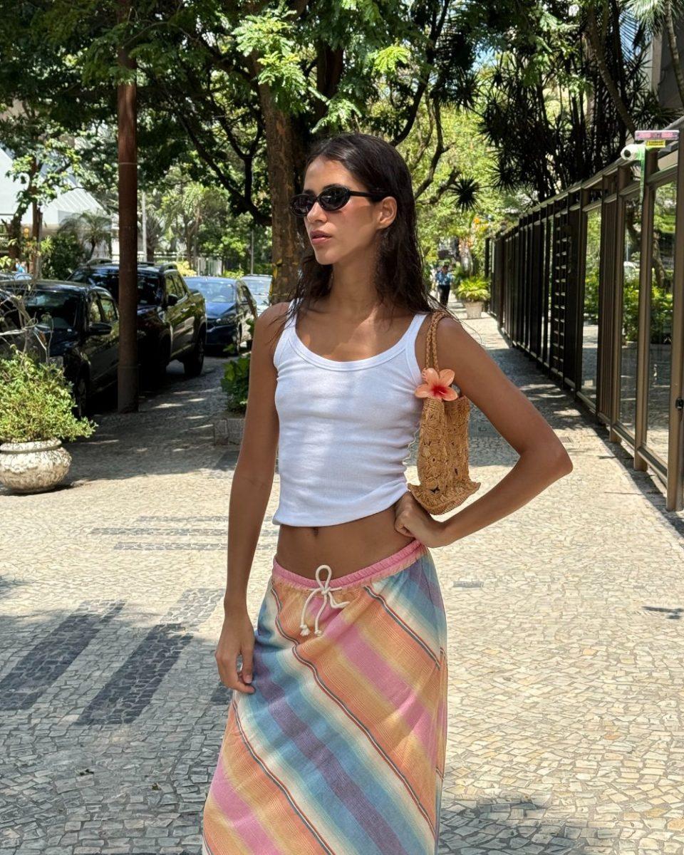 Praia Skirt Multicolor - Sea Me Happy