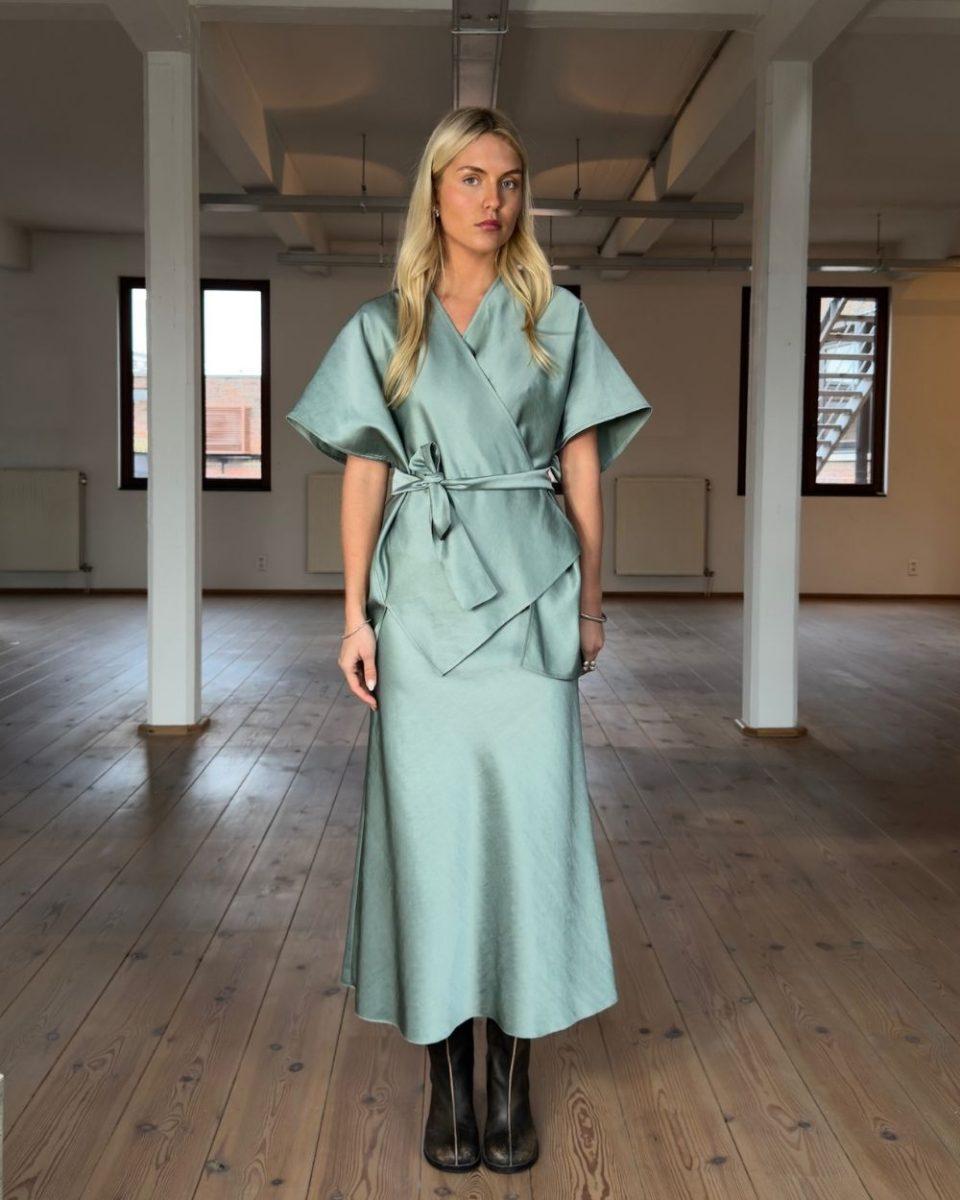 Scarlett skirt Shiny Tafta - Sea Me Happy