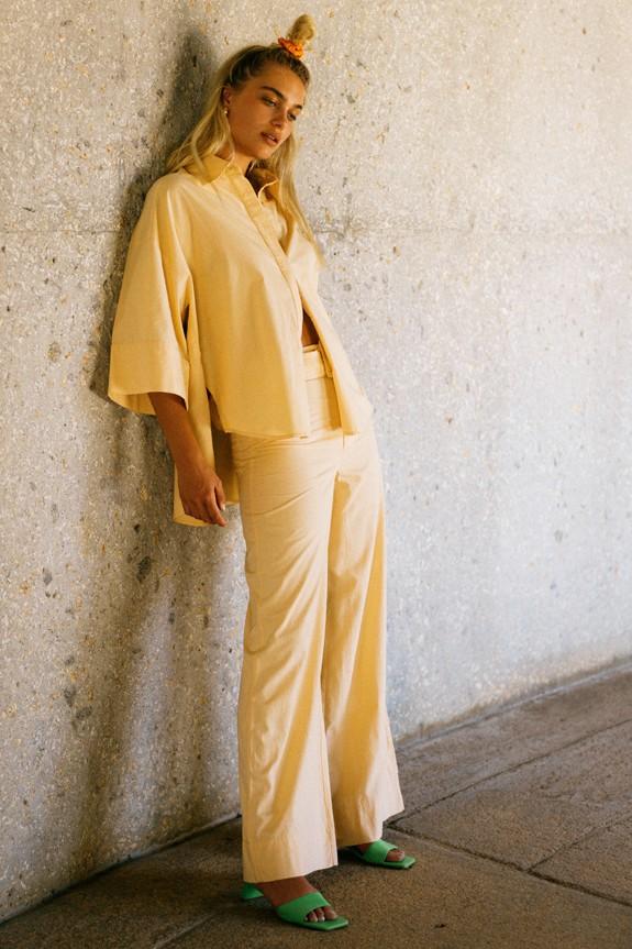 Sea Me Happy Basic Pants comes with embroidery belt