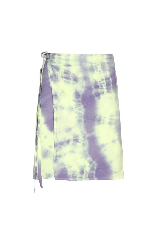 SMH Ensemble tie dye SHORT festival outfit. Croptop and wrapskirt