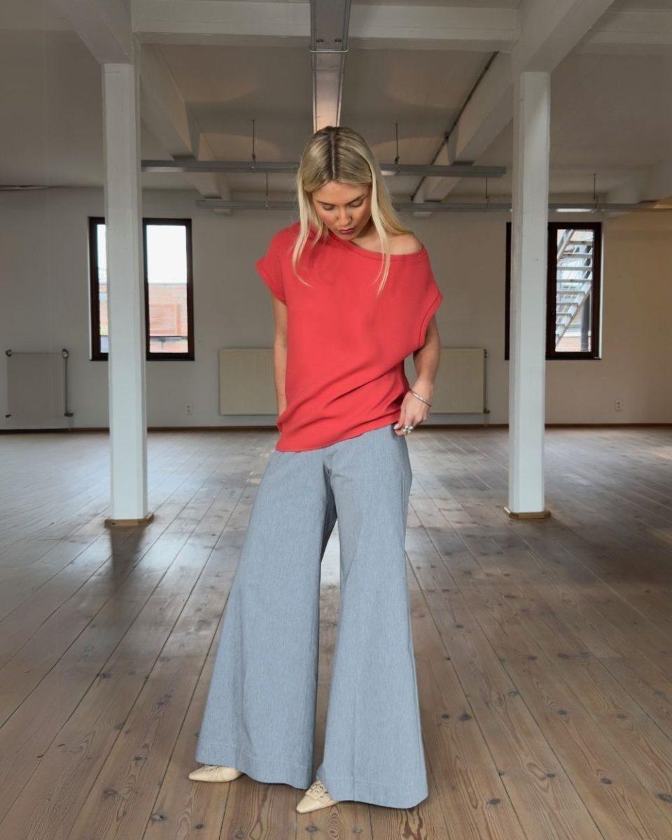 Super Woody Pants Poplin Melange - Sea Me Happy