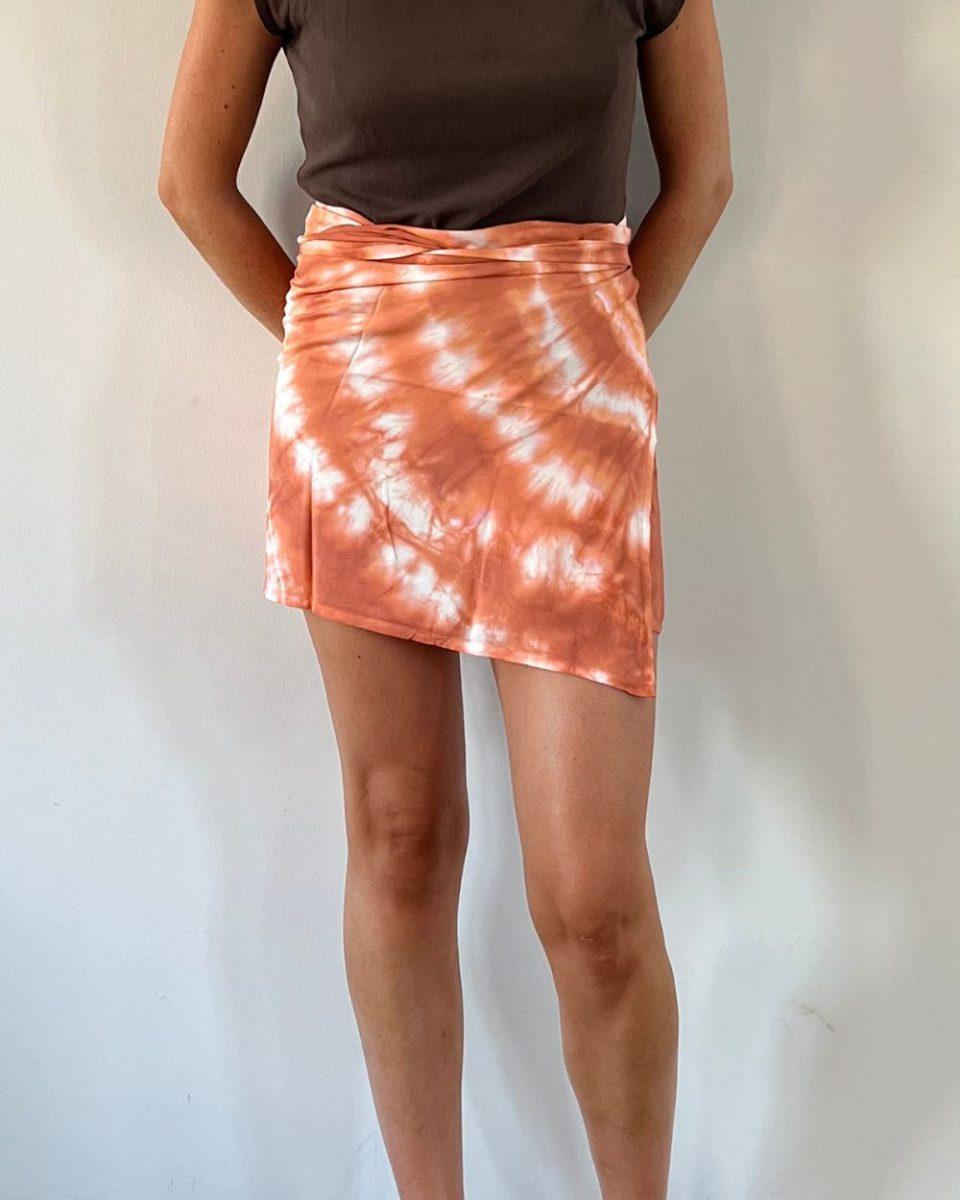 Wrap skirt tie dye short - Sea Me Happy