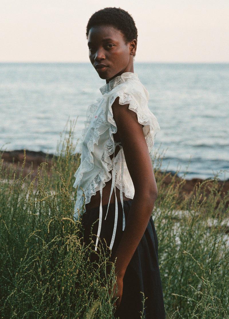 sea new york Abilene Top White