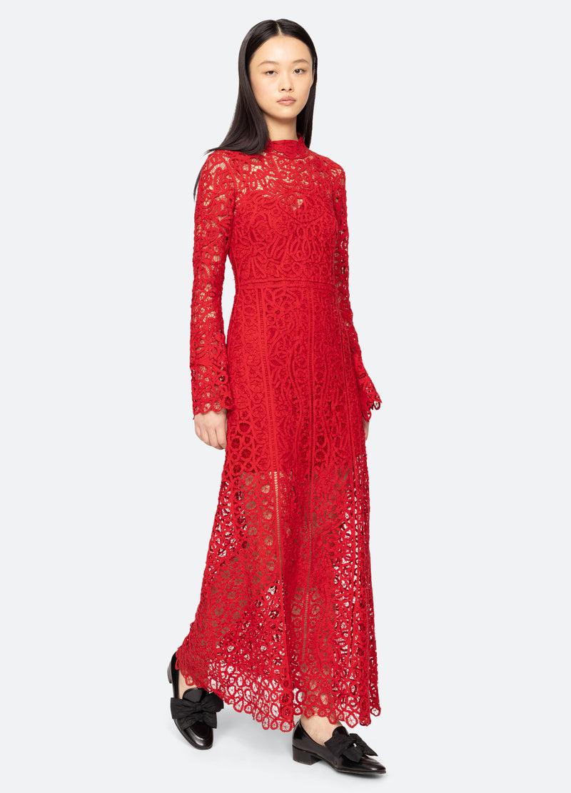 sea new york Adelina Dress Red