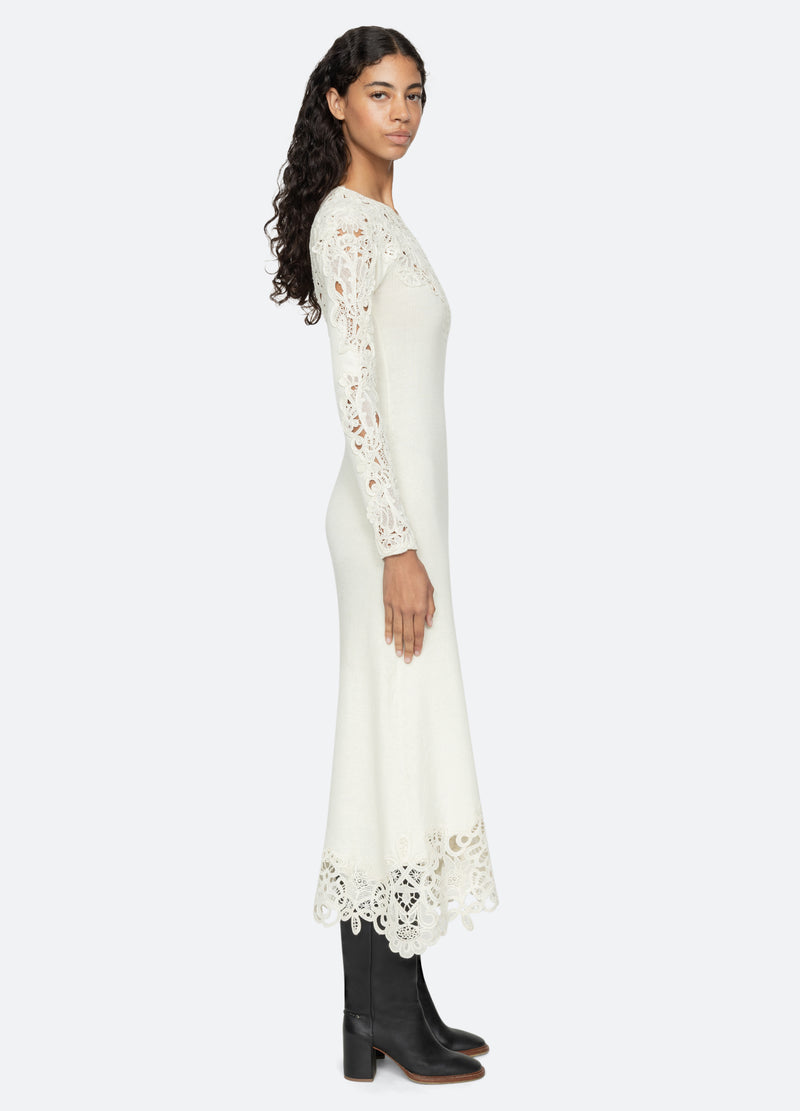 Sea New York Adelina L/S Dress Cream