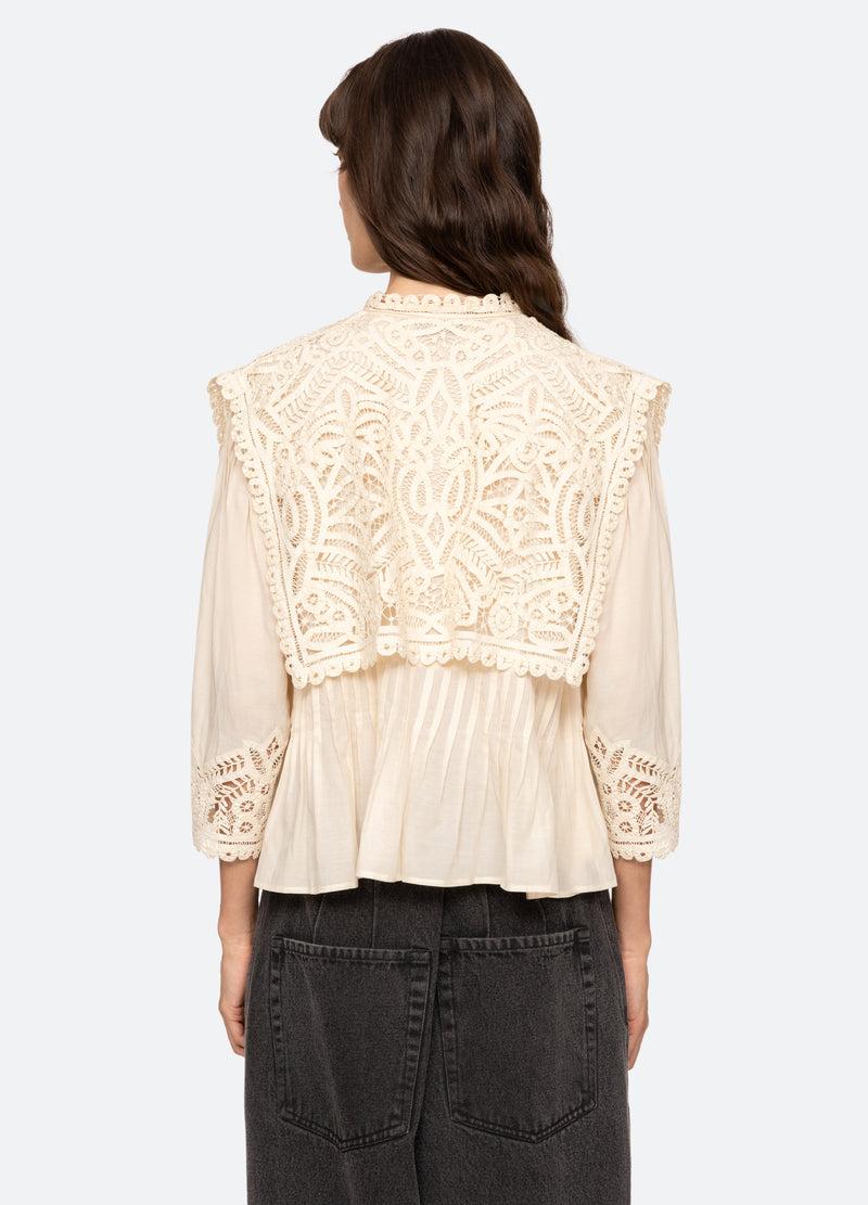 Sea New York Adelina S/S Top Cream