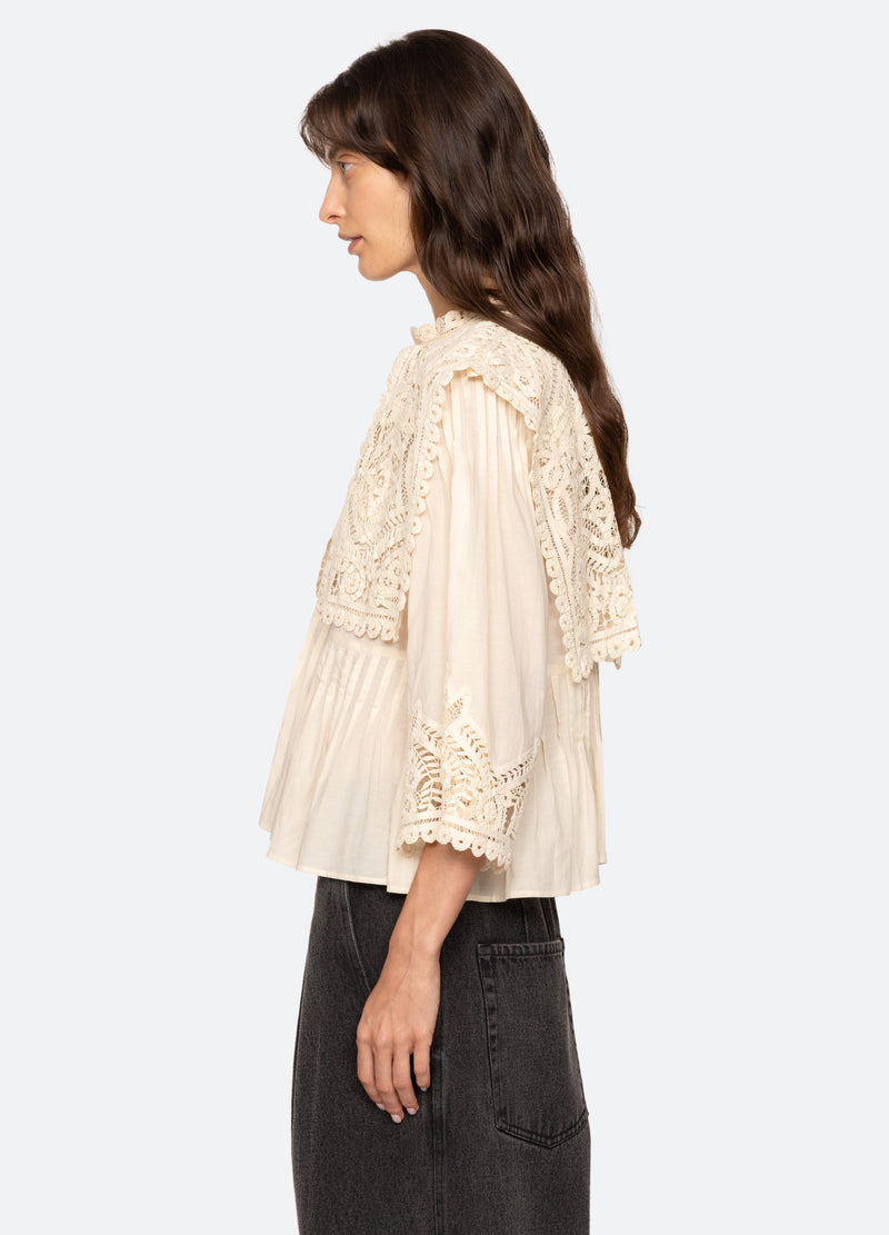Sea New York Adelina S/S Top Cream