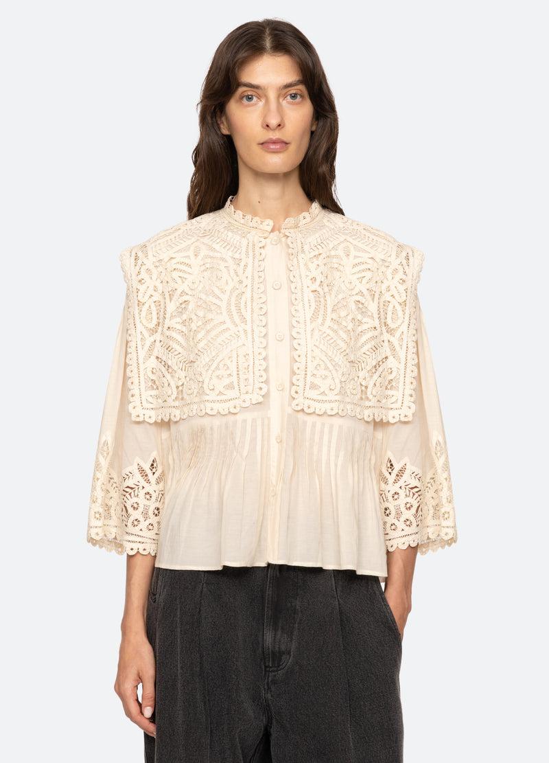 sea new york Adelina S/S Top Cream