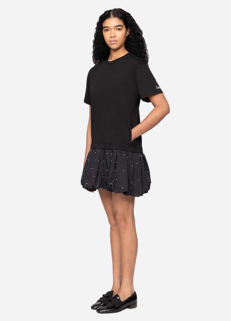 Sea New York Alberta Combo Dress Black