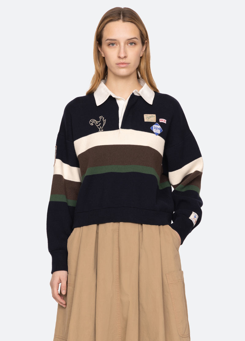 sea new york Arther Rugby Sweater Multi
