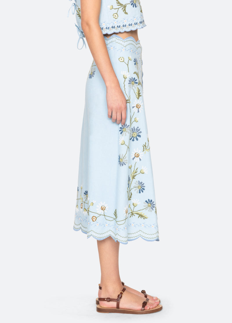 Sea New York Audra Skirt Blue