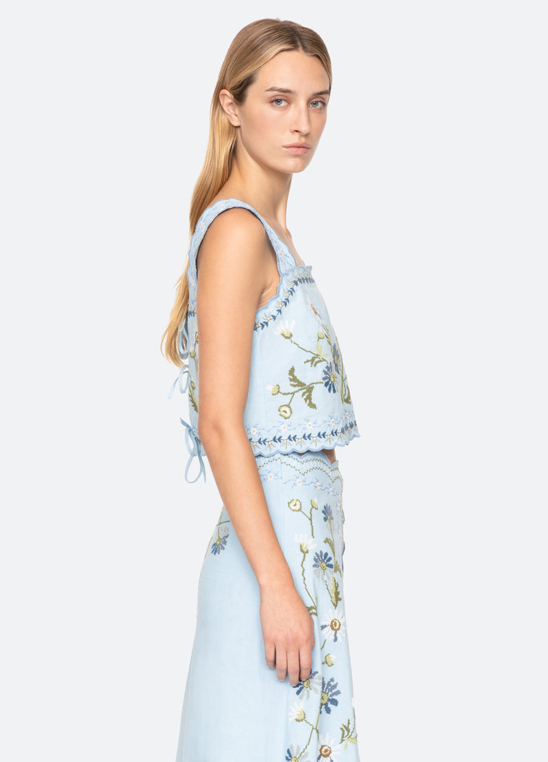 Sea New York Audra Top Blue