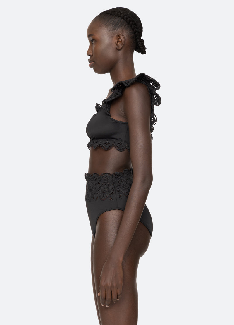 Sea New York Babette Bikini Top Black
