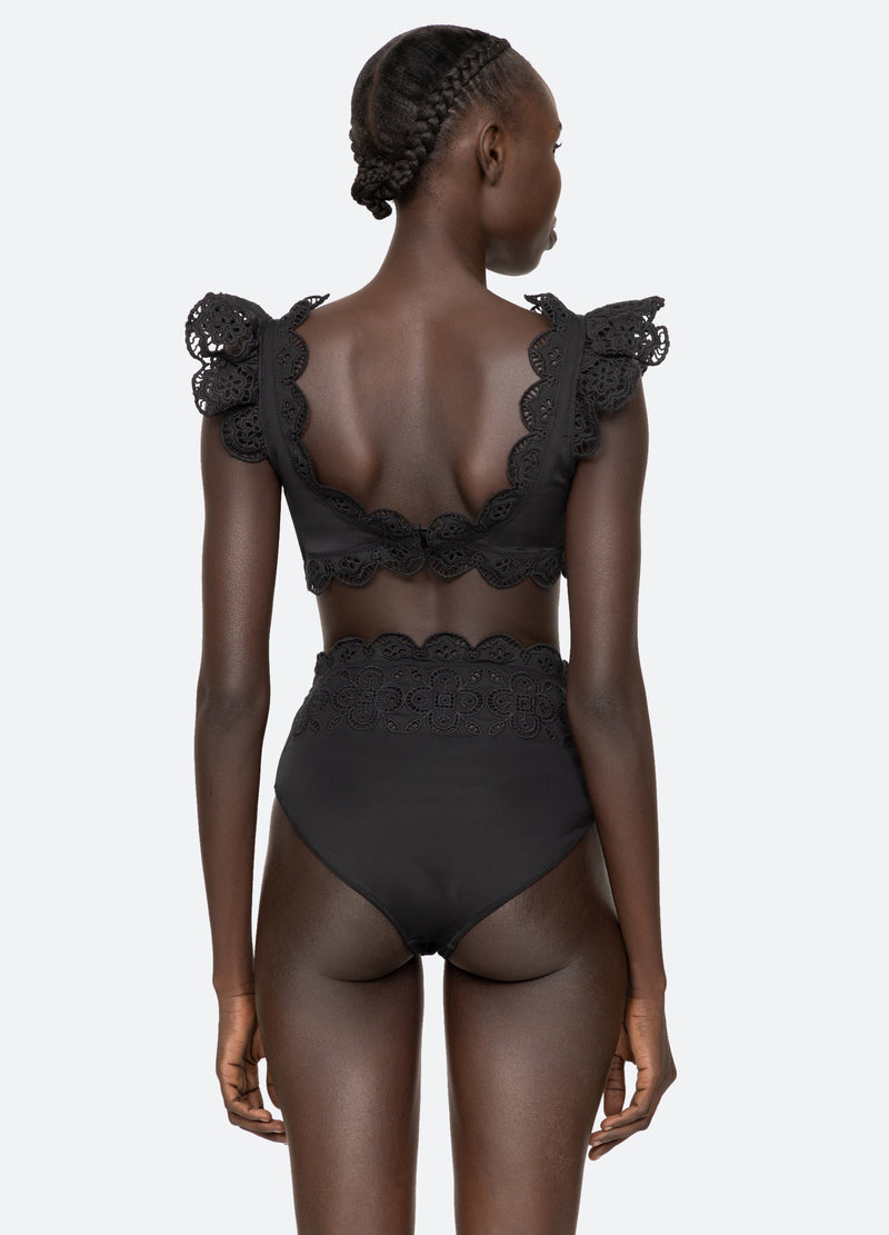 Sea New York Babette Bikini Top Black
