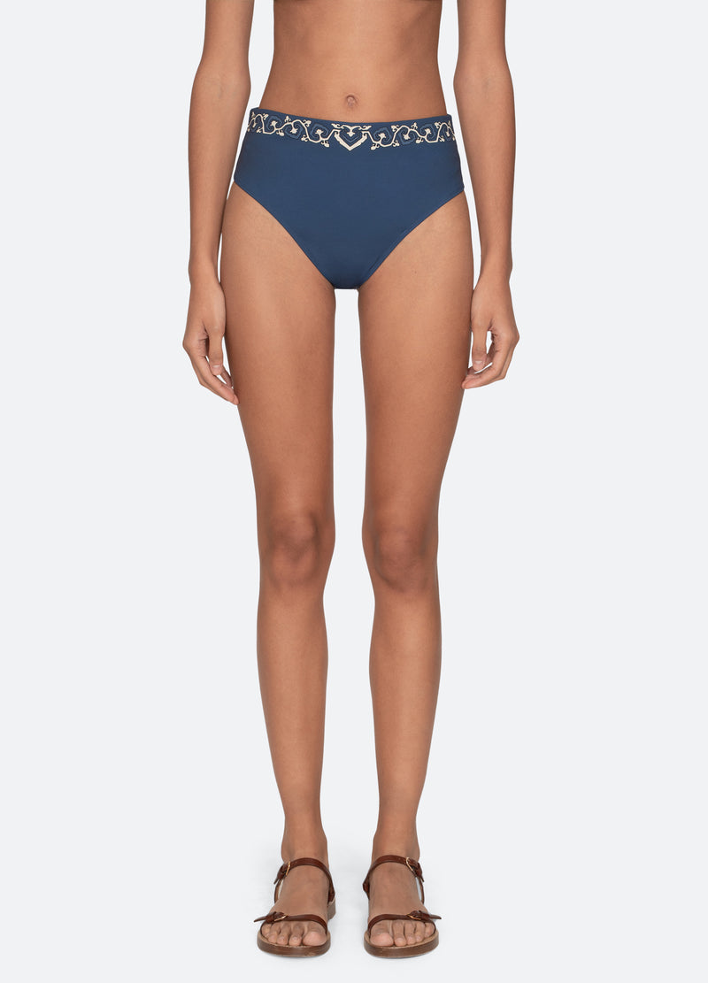 sea new york Blaise Bikini Bottom Navy