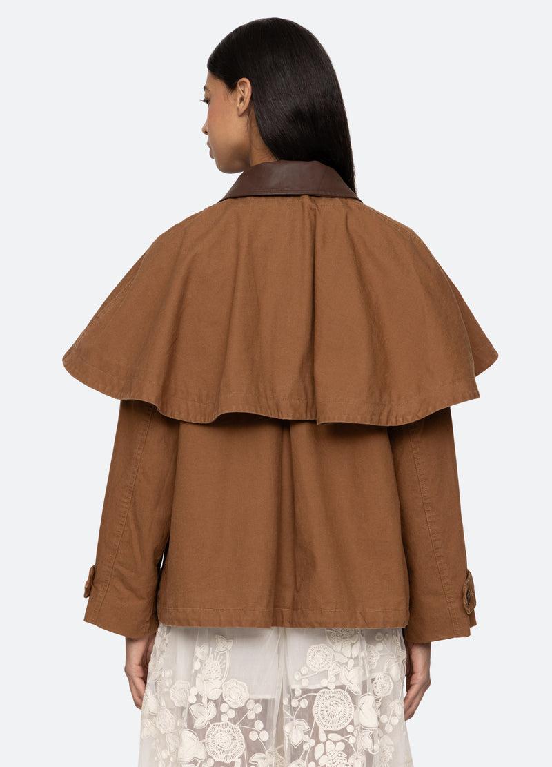 Sea New York Carolyn Cape Jacket Camel