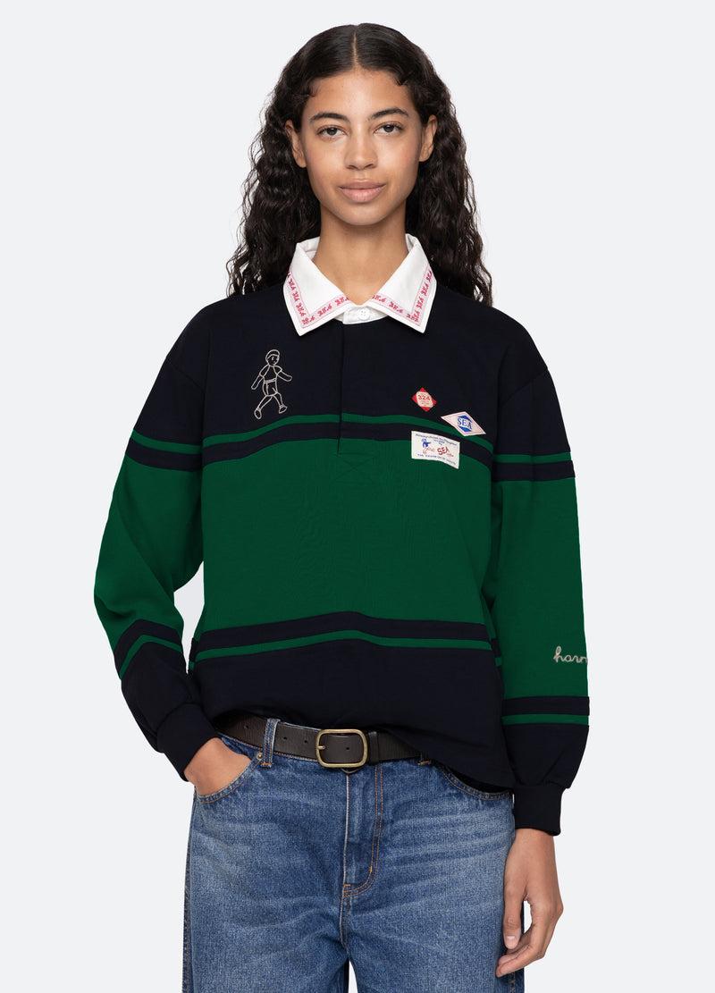 sea new york Carolyn L/S Rugby Shirt Multi
