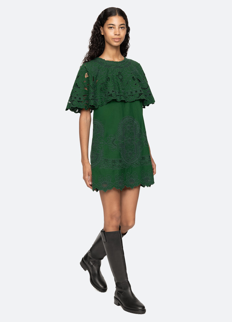 Sea New York Ceci Mini Dress Green